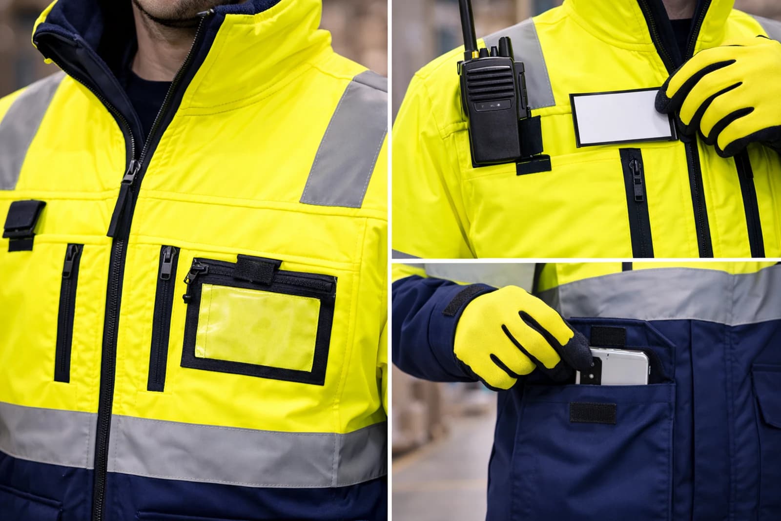 Hi-Vis Safety Jacket view 2